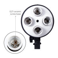 Photography 4 in 1 E27 Base Socket Light Lamp Bulb Holder Adapter for Photo Video Studio Softbox