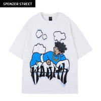 Spenzer.street | ? Bad boy เสื้อโอเวอร์ไซส์ เสื้อผ้าสตรีท เสื้ออปป้า เกาหลี เสื้อy2k ทราวิส 2pac ฮิต 2023 มาใหม่