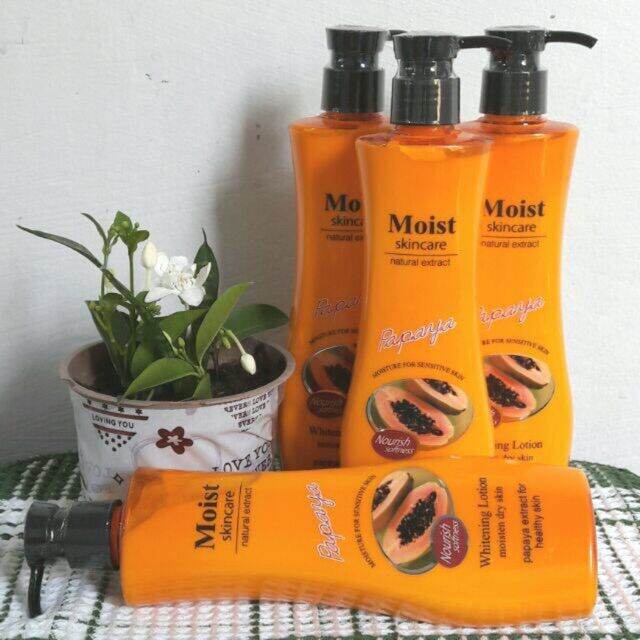 MOIST SKINCARE PAPAYA LOTION NATURAL EXTRACT WHITENING