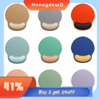 HONEYDEWD โฮมออฟฟิศออฟฟิศ ไม่ลื่นหลุด การเล่นเกม ซิลิโคนทำจากซิลิโคน ที่พยุงมือ แผ่นรองเมาส์สำหรับที่พักข้อมือ ออกแบบตามหลักสรีรศาสตร์ แผ่นรองเมาส์