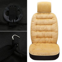 【คลังสินค้าพร้อม】อัพเกรด Universal Front Car Plush Seat Cover Cushion เบาะรองนั่งป้องกันที่สะดวกสบาย Mat Voiture Pad Winter Warm Car Seat Cushion