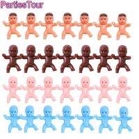 30pcs Mini Plastic Babies 2cm/3cm Dark Brown Latin Pink Baby Dolls for Baby Shower Party Favors ice Cube Game Supplies Kids Toys