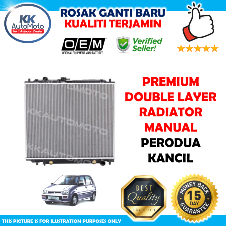 Perodua Kancil Premium OEM Double Layer Radiator Tangki Air Coolant