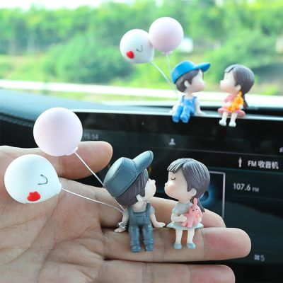 【CC】△  2022 Car Accessories Cartoon Couples Figure Figurines Ornament Interior Dashboard for Gifts Drop