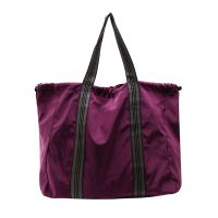 Multifunctional Drawstring Tote Bag Large Capacity Fitness Bag Shoulder Bag Travel Bag Ms. Nylon Cloth Bag