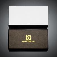 BEN NEVIS Brand Rectangle Black Paper Cardboard Gift Box for Watches 16*8*3.5cm High Quality Box