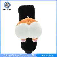 Talage ตัวครอบลูกบิดรถยนต์น่ารักกำมะหยี่ขนยาวประดับรถลายการ์ตูนฝาครอบที่จับ