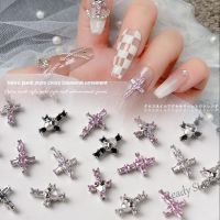 【hot sale】 ▬ஐ B50 Punk Style Zircon Nail Art Accessories / Skull and Diamond Nail Art Jewelry / Vintage Cross Ornament