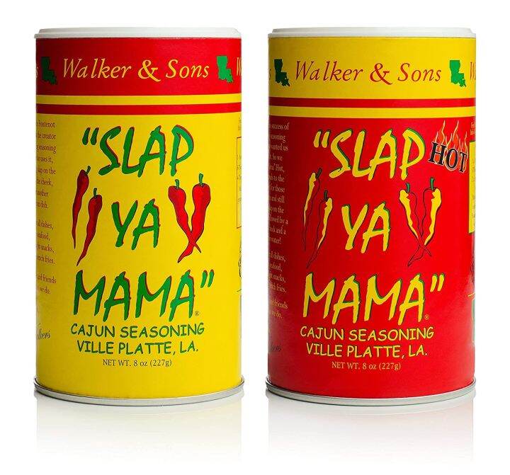 Slap Ya Mama All Natural Cajun Seasoning from Louisiana, Low Sodium Blend,  MSG Free and Kosher, 6 Ounce Can, Pack of 3