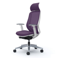 OKAMURA เก้าอี้รุ่น SYLPHY EXTRA HIGH BACK, ALUMINIUM BASE, PURPLE เก้าอี้ทำงาน เก้าอี้สำนักงาน Ergonomic Chair