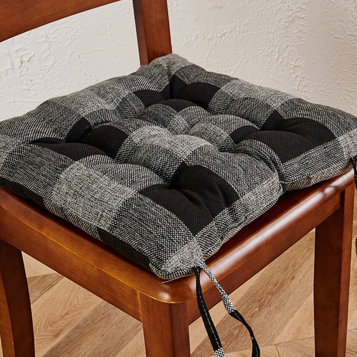 เบาะรองเก้าอี้ผ้าฝ้ายหนาและทนทานและผ้าลินินสำหรับของแท้คุณภาพสูงในห้องครัวออฟฟิศ