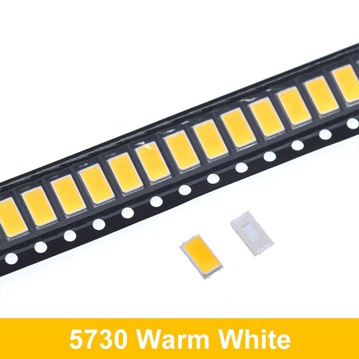 200ชิ้น5630/5730-Cw/ww 0.5W-50-55lm 150Ma 6500K แสงสีขาว SMD 5730 5630 LED 5730ไดโอด (3.2 ~ 3.4V)