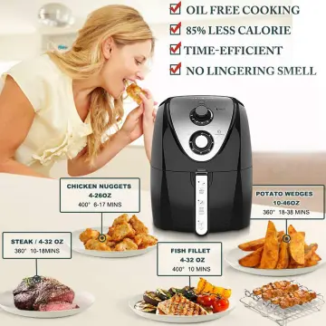 Electric Deep Fryer 1000W 2.5 L Oil Capacity Fish Fryer with Temperature  Control