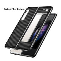 Luxury Double-Side Leather Phone Cover For Sumsang Galaxy Fold 1 Case Plating Frame All-inclusive Shockproof Protective Funda