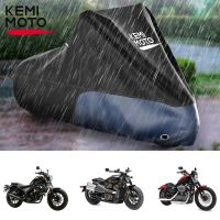 Motorcycle Rain Cover Waterproof Rainproof Dustproof Cover for Honda Rebel 250 500 1100 Dirt Bike Cover Motorcycle Accessories Covers