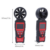 HT625B เครื่องวัดความเร็วลมดิจิตอลแบบใช้มือถือ เครื่องวัดความเร็วการไหลของอากาศ เครื่องวัดความชื้นอุณหภูมิ