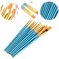 10pcs/set Professional Painting Set 10pcs Acrylic Oil Watercolors Artist Paint Brushes Gouache Brush Artist Brushes Tools