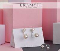 Eramyth Jewelry ต่างหูมุกน้ำจืดแท้ คัดเกรด แบบใส่หน้าหลัง ตัวเรือนเงินแท้