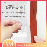 5M Seal StrippingWindproof Silicone Self-Adhesive Sealing Strip door and window Weather Floor Stickers Decorative Door Stops