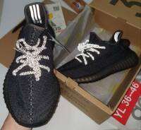 Yeezy 350 static non-reflective black(PK) (สะท้อนแสงแค่เชือก) สุดในรุ่น!!