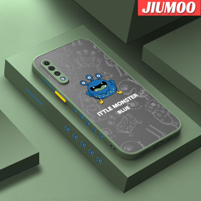 JIUMOO เคส A30s ปลอกสำหรับ Samsung Galaxy แบบแข็งกันกระแทกใหม่เคส A50s ลายการ์ตูนเคสคลุมทั้งหมดป้องกันเลนส์กล้องเคสนิ่ม