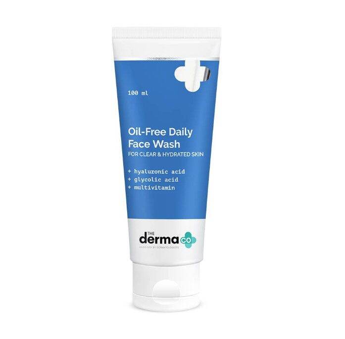OilFree Daily Face Wash With Hyaluronic Acid, Glycolic Acid