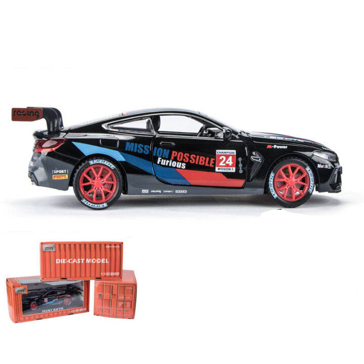 simulation-m8-sports-car-alloy-car-model-1-32-childrens-toy-car-model-ornaments-boy-gift-live-broadcast