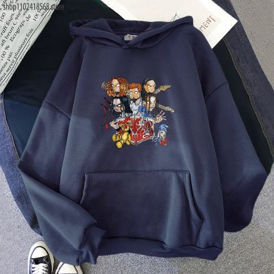 Korn Band Graphic Hoodies Heavy Mental Funko Pop Winter Sweatshirt Regular Fit Soft Print Tracksuit Men Y2k Clothes Size XS-4XL