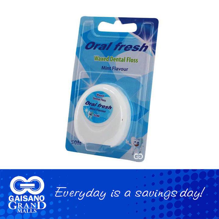 Oral Fresh Dental Floss Nylon in White 197 Gaisano Grand Lazada PH