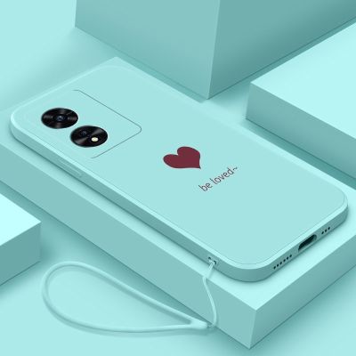 OPPO A98 A78 5G เคสโทรศัพท์ยางรูปหัวใจน่ารักมีสไตล์ A77s A57 A17ปลอกกันกระแทกซิลิคอนเหลว