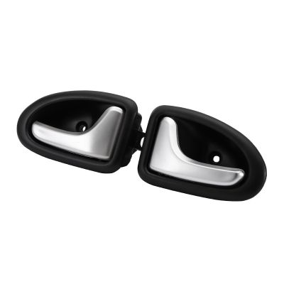 For Renault 1 Pair Silver Matte Left and Right Car Interior Door Handle For Clio 2000-2009 2/3-4/5 DOORS Grab Handles