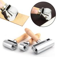 26/60/100mm Leather Press Edge Roller Handmade Leathercraft Tool DIY Leather Glue Laminating Wheel Smoother Creaser Tool