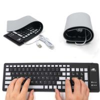 Foldable Silicone Wire-control Keyboard Usb Flexible Waterproof Slim Keyboard Universal Silent Roll Up Keypad For PC Laptop