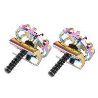 2X Folding Bike Hinge Clamp Cnc Aluminum Alloy C Buckle for Bike Hinge Clip Bicycle Accessories,Multicolor