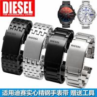 ✿❈ Suitable for Diesel Diesel Steel Band Watch Strap Male DZ4318/DZ7305 Black Stainless Steel Metal Bracelet 26 28mm