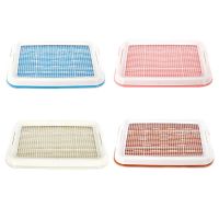 Dog Cat Training Toilet Tray Mat Indoor Outdoor Lattice Puppy Kitten Potty Bedpan Pee Pad Accessories For Small Dogs Cats