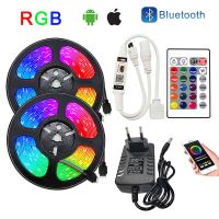 WiFi LED แถบ20เมตร15เมตรบลูทูธไฟสำหรับห้อง5เมตร10เมตร12โวลต์ RGB ไดโอดเทปริบบิ้นที่มีความยืดหยุ่นโคมไฟ