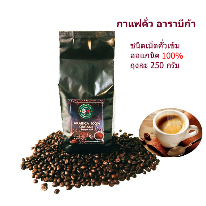 กาแฟคั่วอ่างขาง-อาราบีก้า100-เมล็ดกาแฟคั่ว-roasted-coffee-organic-arabica100-กาแฟคั่วสดเข้ม-250g-กาแฟปลอดสารเชียงใหม่ดอยอ่างขาง