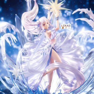 Re:zero kara Hajimeru Isekai Seikatsu - Emilia Crystal Dress Ver 1/7 36 ซม. ฟิกเกอร์แอกชัน อนิเมะ คุณภาพสูง ของเล่น / ของขวัญ / ของสะสม