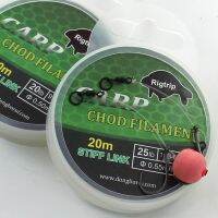 เบ็ดตกปลาเอ็นตกปลาคาร์พ Chod Rigs 20เมตร,ตะขอเชื่อมสำหรับแท่นขุดเจาะปลาคาร์พ20lb 25lb เส้นแข็งใส