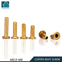 Copper Hollow Hole Rivets M3.5 M4 M5 M6 x 4/5/6/8/10/12 mm 20PCS