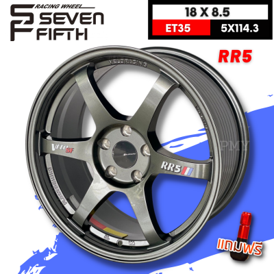 ล้อแม็กขอบ 18x8.5 ET+35 5x114.3 ยี่ห้อ SEVENFIFTH รุ่น RR5 🔥(ราคาต่อ1วง)🔥 🌈ขายคู่ได้ค่ะ🌈 พิเศษสุดๆ พร้อมส่งฟรี รองรับบริการเก็บเงินปลายทาง