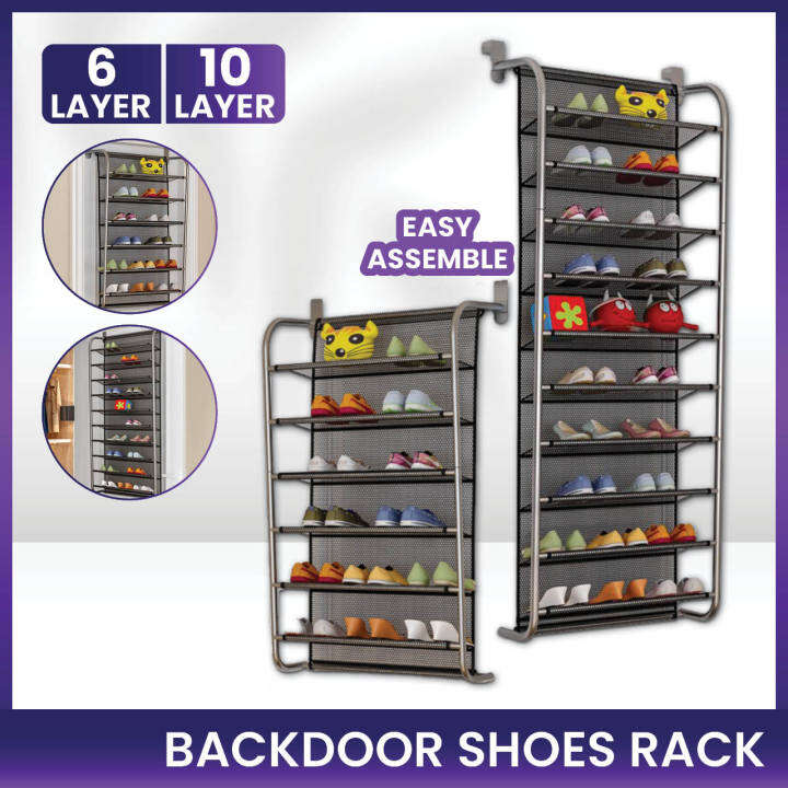 Backdoor Shoes Rack Wall Mounted Racking Storage Shoe Wall