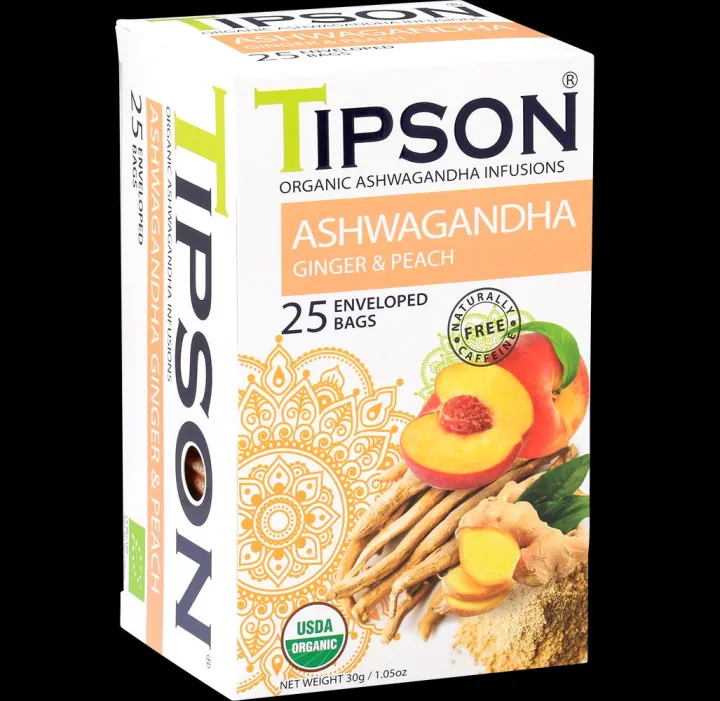 TIPSON Organic Ashwagandha Infusions 