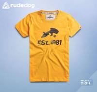 Rudedog เสื้อยืดหญิง รุ่น Est. สีเหลือง (ราคาต่อตัว)