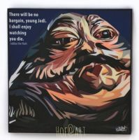 Jabba the Hutt แจ็บบ้า เดอะฮัตต์ Star Wars สตาร์วอร์ รูปภาพ​ติด​ผนัง​ pop art พร้อมกรอบและที่แขวน แต่งบ้าน ของขวัญ กรอบรูป​ โปสเตอร์ รูปภาพ