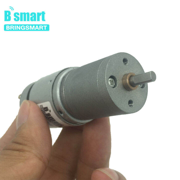 2023-hot-chexiuhua-bringsmart-มอเตอร์-jga25-385มอเตอร์เกียร์เกียร์จอ-dc-ความเร็วต่ำ12v-แรงบิดสูง24v-เพลากลมเกียร์โลหะกลับด้านสำหรับ-diy