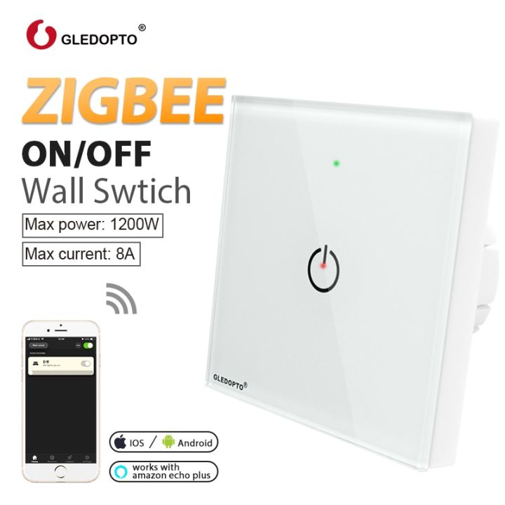 worth-buy-gledopto-zigbee-ac-100-240v-แอปสมาร์ทโฟนสัมผัสไร้สายเปิดปิดแผงสวิทช์ติดผนังใช้ได้กับ-zihbee-link