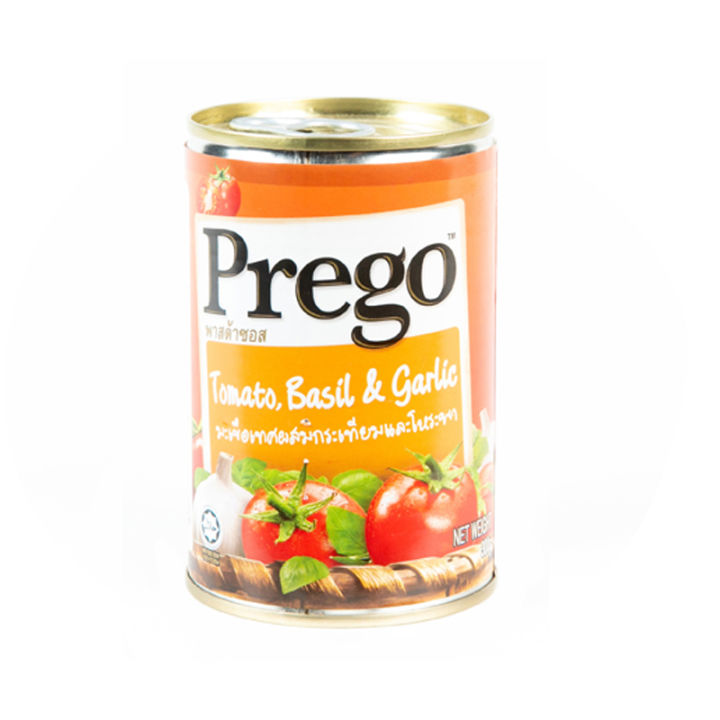 สินค้ามาใหม่-พรีโก้-พาสต้าซอส-มะเขือเทศผสมกระเทียมและโหระพา-300-กรัม-prego-pasta-sauce-tomato-basil-amp-garlic-300g-ล็อตใหม่มาล่าสุด-สินค้าสด-มีเก็บเงินปลายทาง