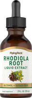 PipingRock Rhodiola Liquid Extract (Rhodiola rosea) Alcohol Free 2 fl oz (59 mL) Dropper Bottle ผลิตภัณฑ์คุณภาพจาก Piping Rock